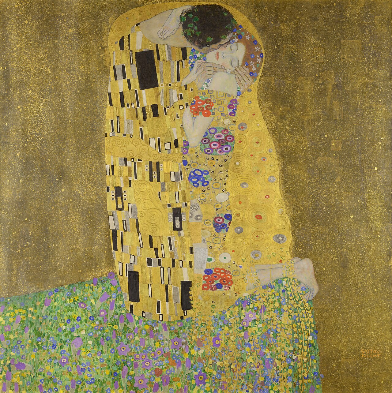 구스타프 클림트의 키스, 1907–1908
