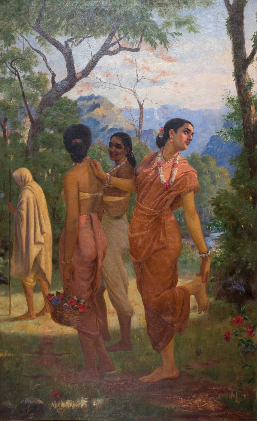 라자 라비 바르마의 샤쿤탈라, 1898